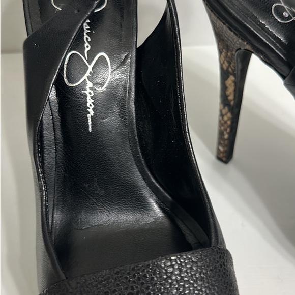 Jessica Simpson high heels size 6.5 sling back - Picture 2 of 7